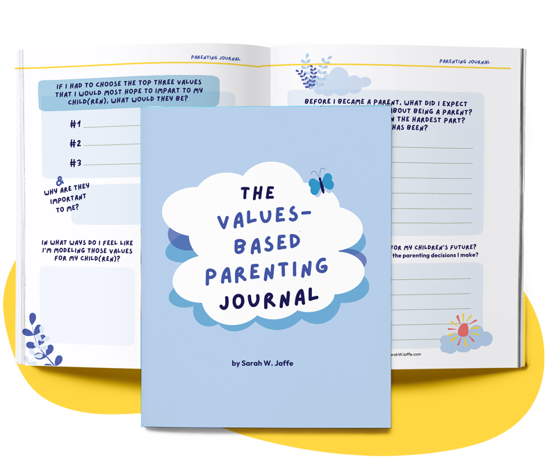 The Values-Based Parenting Journal Layout with Cover